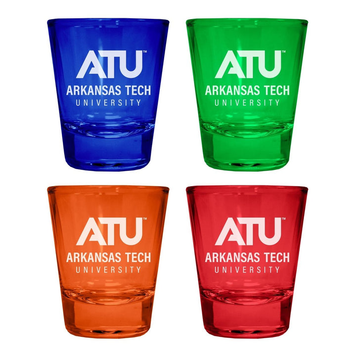 Arkansas Tech University Engraved Full Color 2oz Shot Glass Officially Licensed Collegiate Product Image 3