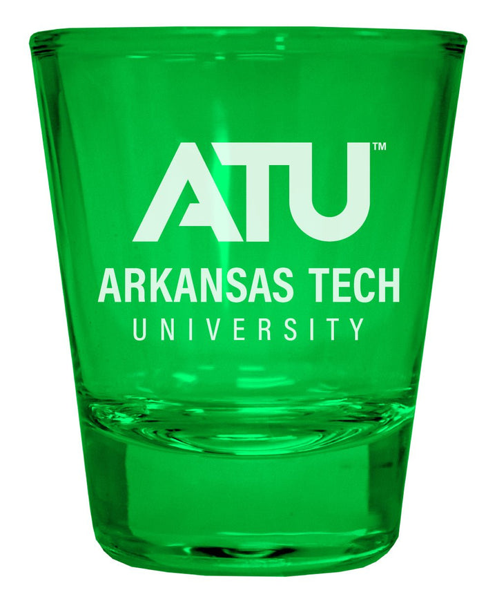 Arkansas Tech University Engraved Full Color 2oz Shot Glass Officially Licensed Collegiate Product Image 4