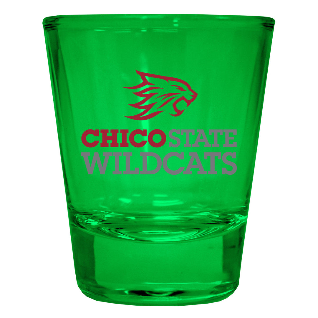 California State University Chico Full Color 2oz Shot Glass Officially Licensed Collegiate Product Image 1