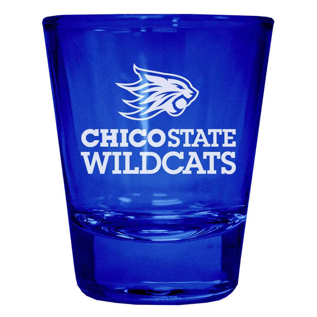 California State University Chico Engraved Full Color 2oz Shot Glass Officially Licensed Collegiate Product Image 1