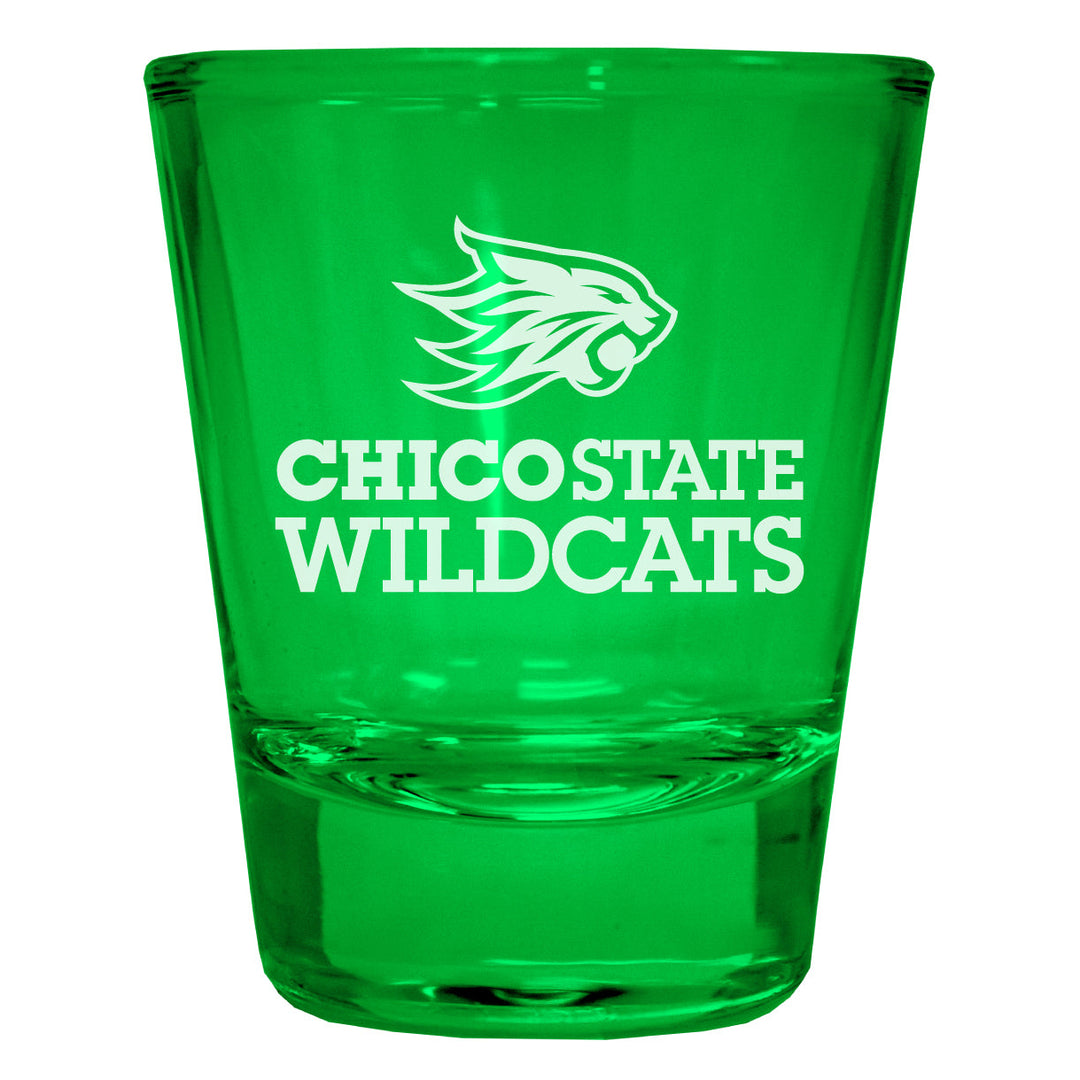 California State University Chico Engraved Full Color 2oz Shot Glass Officially Licensed Collegiate Product Image 2