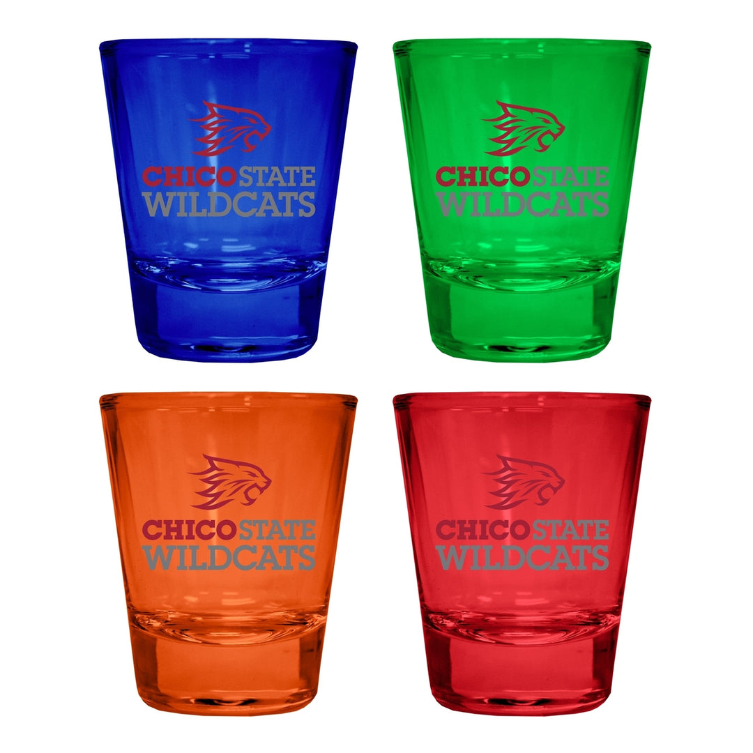 California State University Chico Full Color 2oz Shot Glass Officially Licensed Collegiate Product Image 3