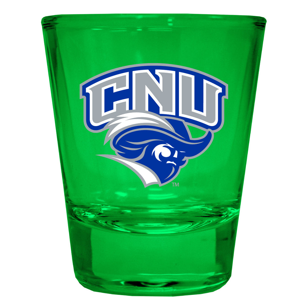 Christopher Newport Captains Full Color 2oz Shot Glass Officially Licensed Collegiate Product Image 1