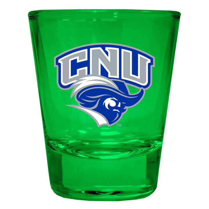 Christopher Newport Captains Full Color 2oz Shot Glass Officially Licensed Collegiate Product Image 1