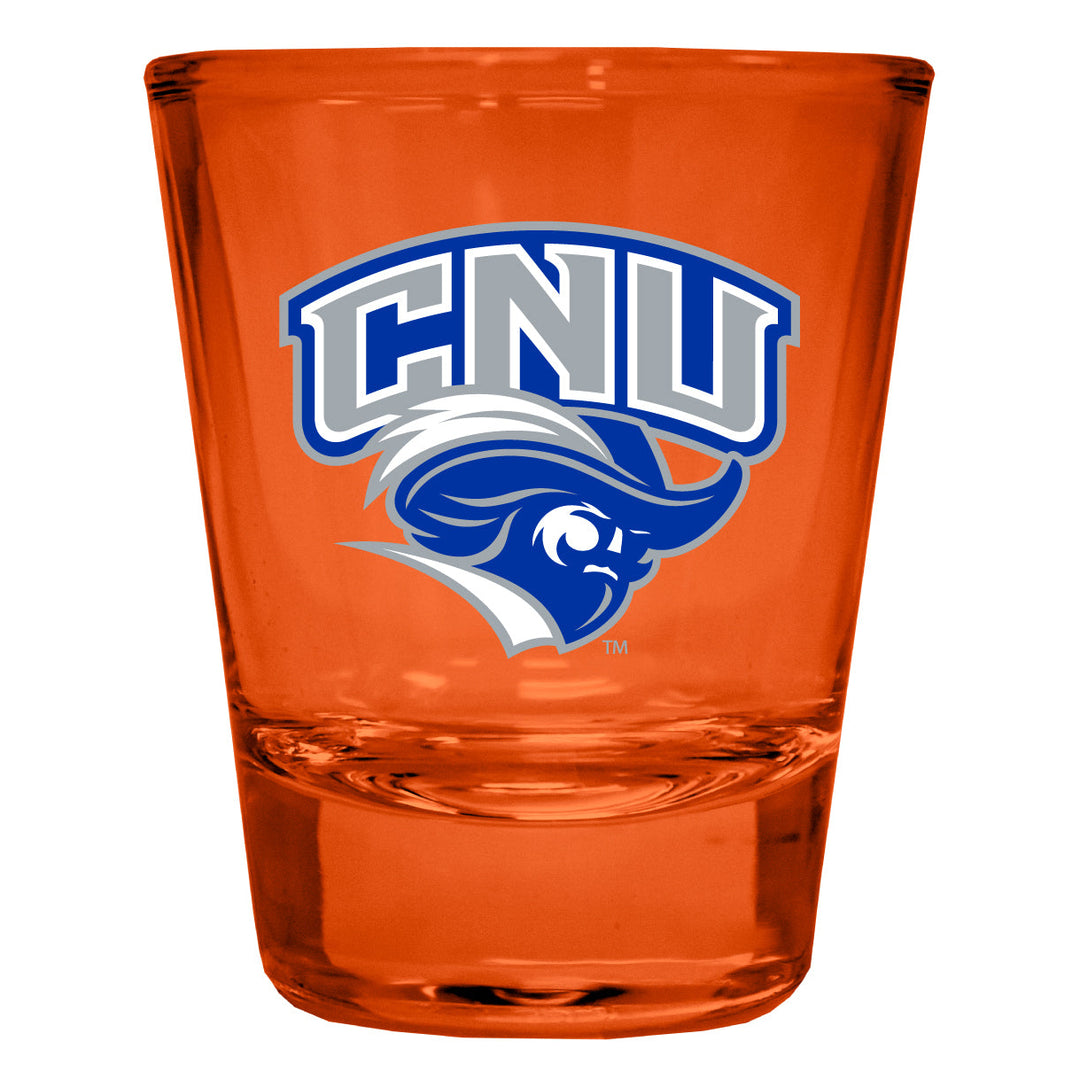 Christopher Newport Captains Full Color 2oz Shot Glass Officially Licensed Collegiate Product Image 3