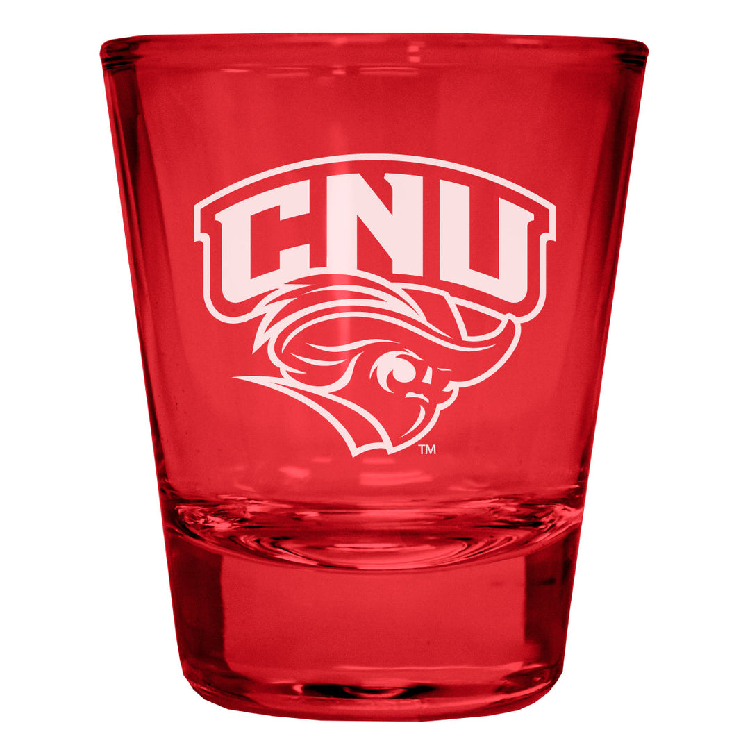 Christopher Newport Captains Engraved Full Color 2oz Shot Glass Officially Licensed Collegiate Product Image 4