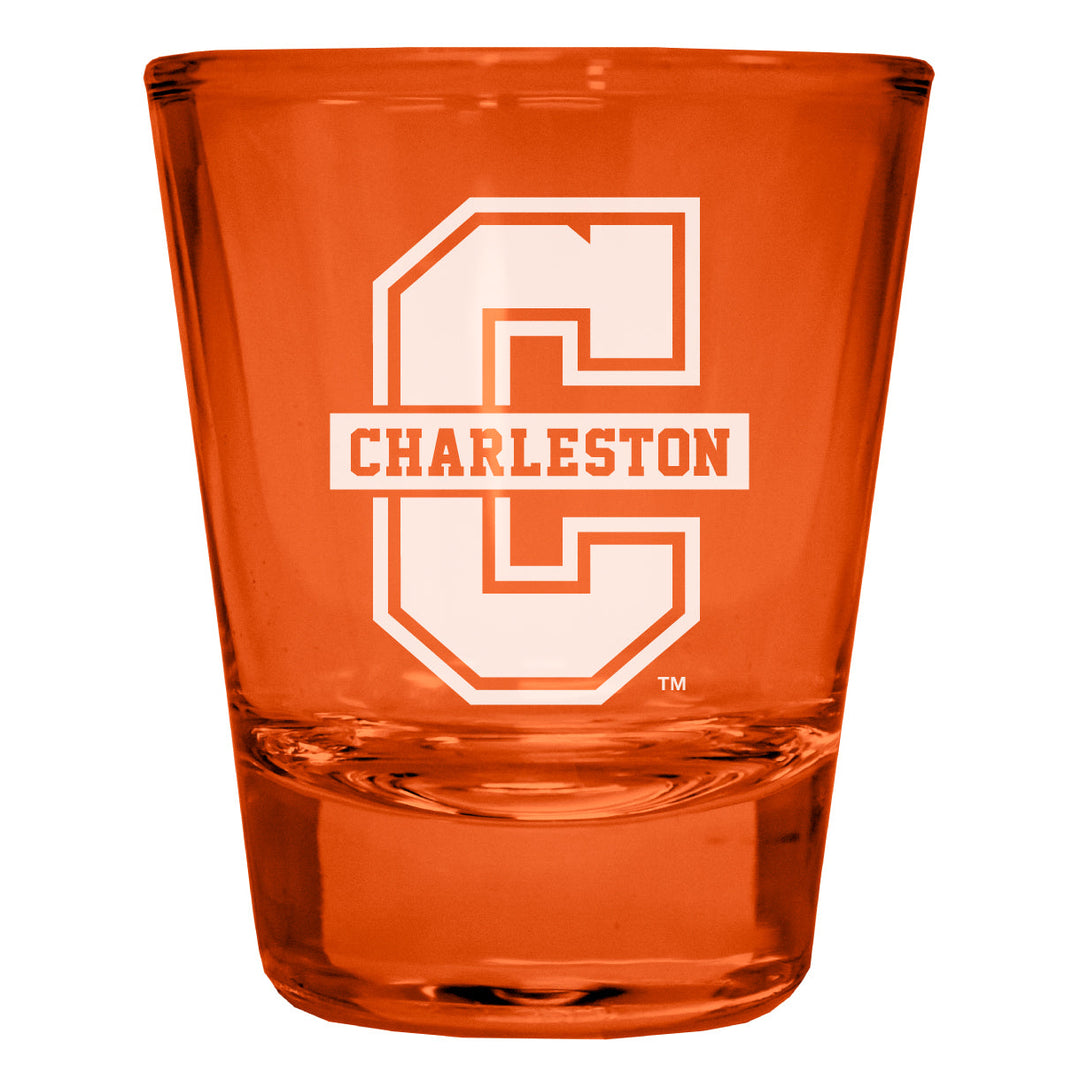 College of Charleston Engraved Full Color 2oz Shot Glass Officially Licensed Collegiate Product Image 4