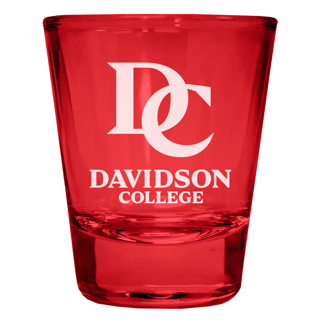 Davidson College Engraved Full Color 2oz Shot Glass Officially Licensed Collegiate Product Image 4