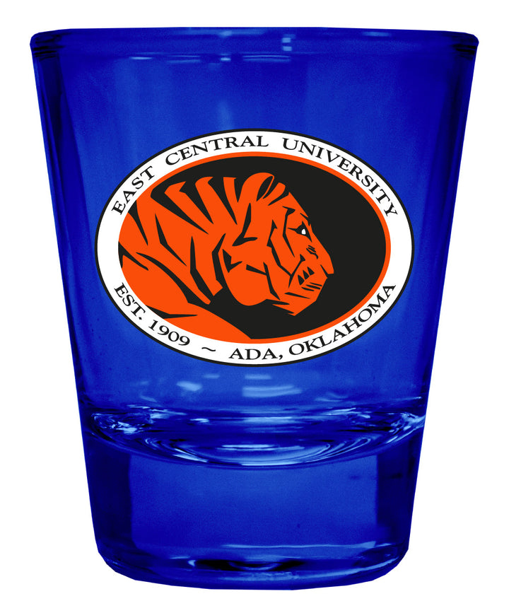 East Central University Tigers Full Color 2oz Shot Glass Officially Licensed Collegiate Product Image 1