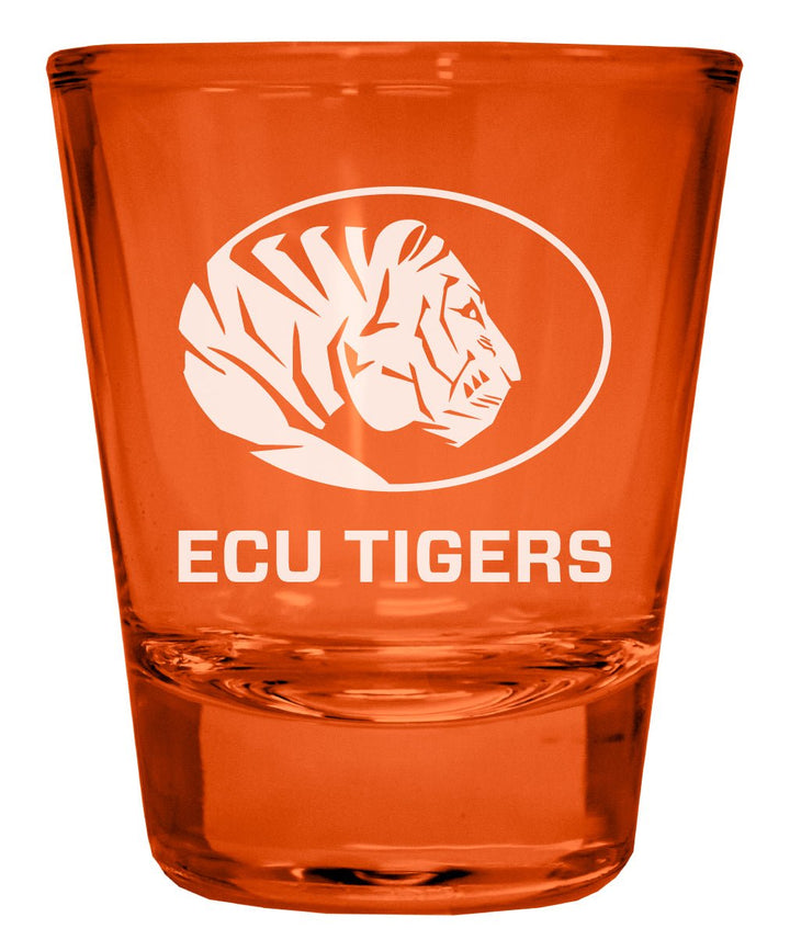 East Central University Tigers Engraved Full Color 2oz Shot Glass Officially Licensed Collegiate Product Image 1