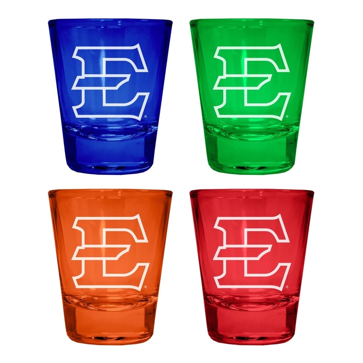 East Tennessee State University Engraved Full Color 2oz Shot Glass Officially Licensed Collegiate Product Image 4