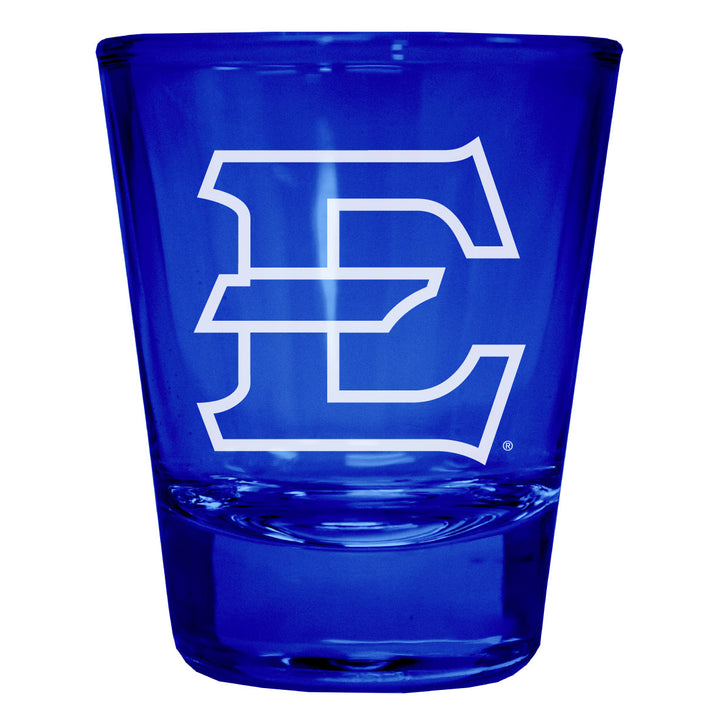 East Tennessee State University Engraved Full Color 2oz Shot Glass Officially Licensed Collegiate Product Image 4