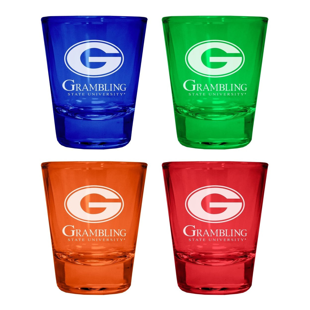 Grambling State Tigers Engraved Full Color 2oz Shot Glass Officially Licensed Collegiate Product Image 1