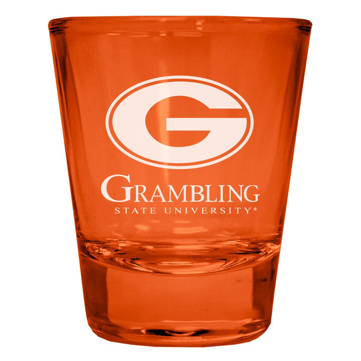 Grambling State Tigers Engraved Full Color 2oz Shot Glass Officially Licensed Collegiate Product Image 1