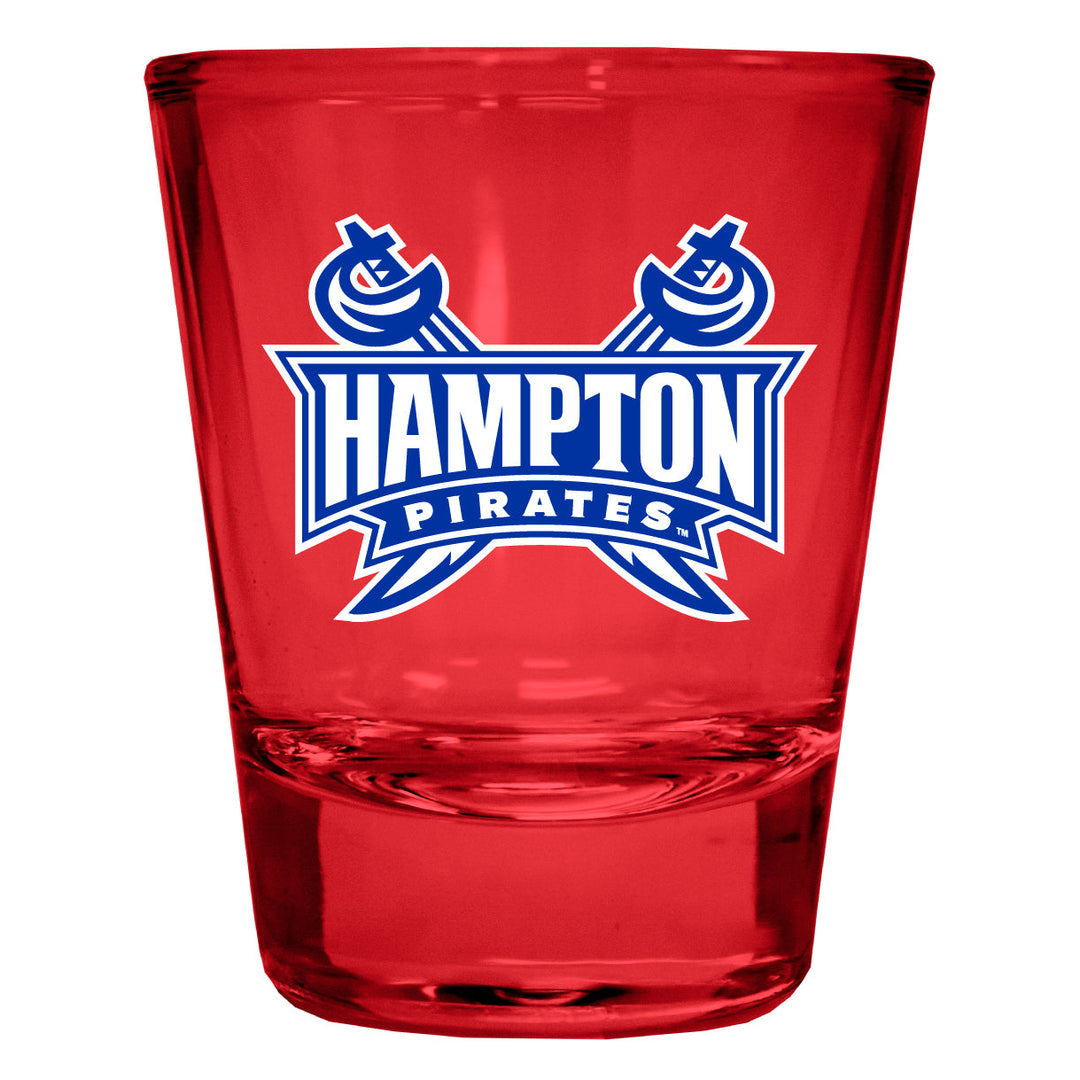 Hampton University Full Color 2oz Shot Glass Officially Licensed Collegiate Product Image 1