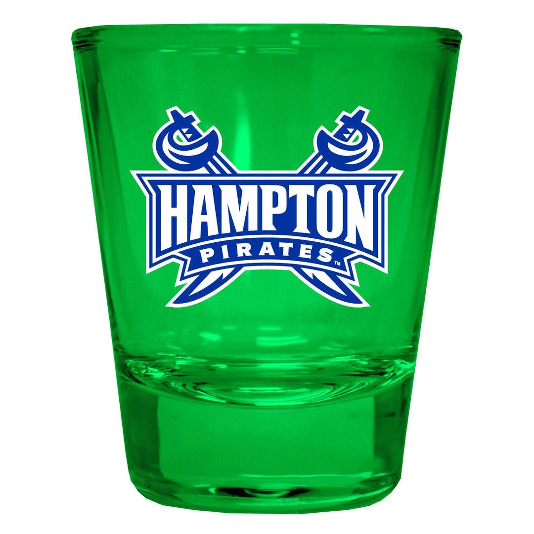 Hampton University Full Color 2oz Shot Glass Officially Licensed Collegiate Product Image 1