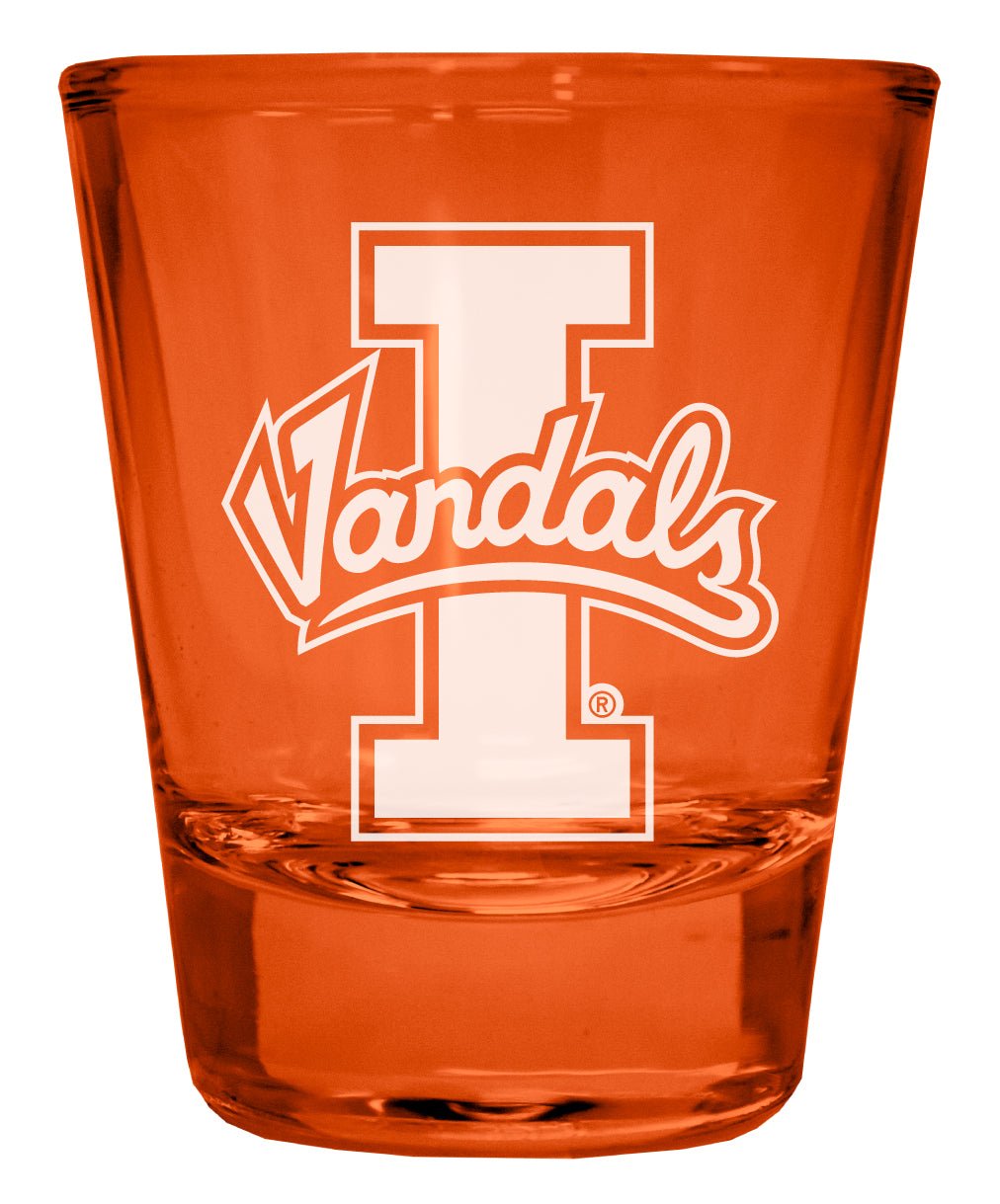 Idaho Vandals Engraved Full Color 2oz Shot Glass Officially Licensed Collegiate Product Image 1