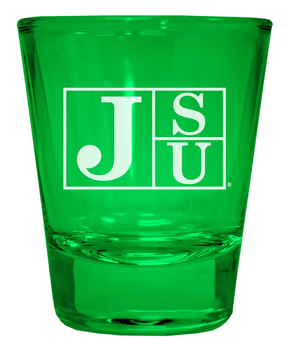 Jackson State University Engraved Full Color 2oz Shot Glass Officially Licensed Collegiate Product Image 3