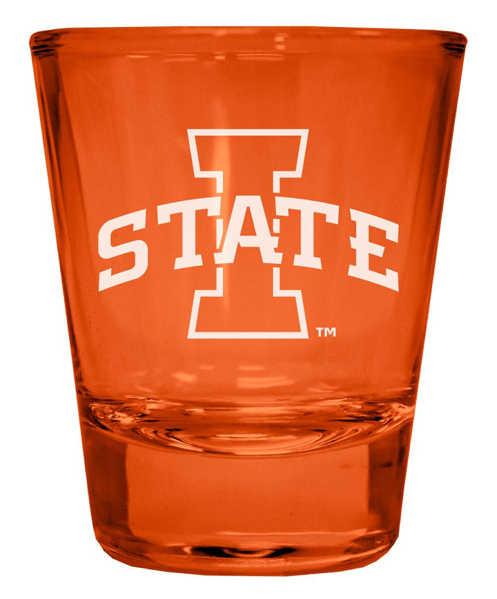 Iowa State Cyclones Engraved Full Color 2oz Shot Glass Officially Licensed Collegiate Product Image 1