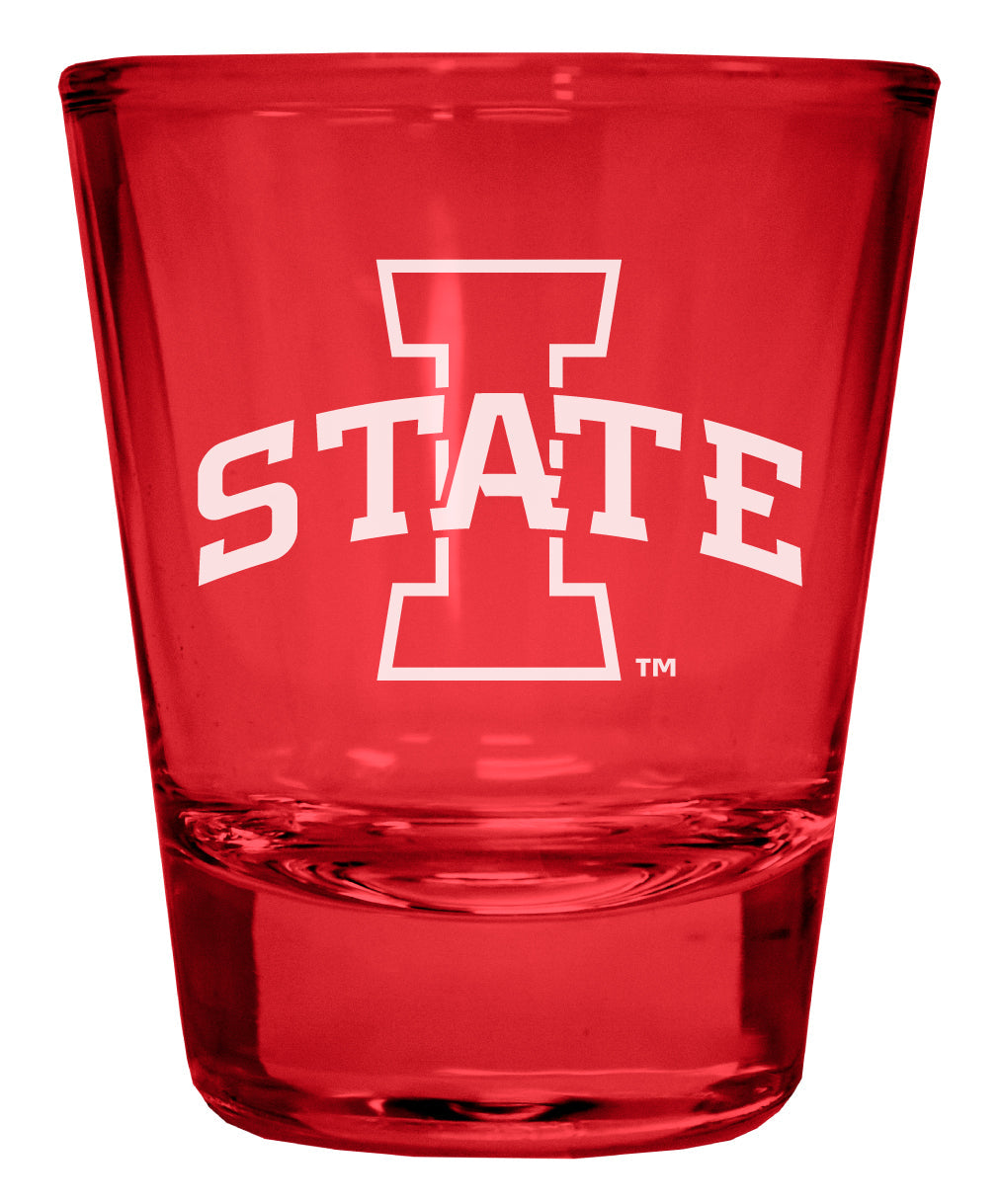 Iowa State Cyclones Engraved Full Color 2oz Shot Glass Officially Licensed Collegiate Product Image 3