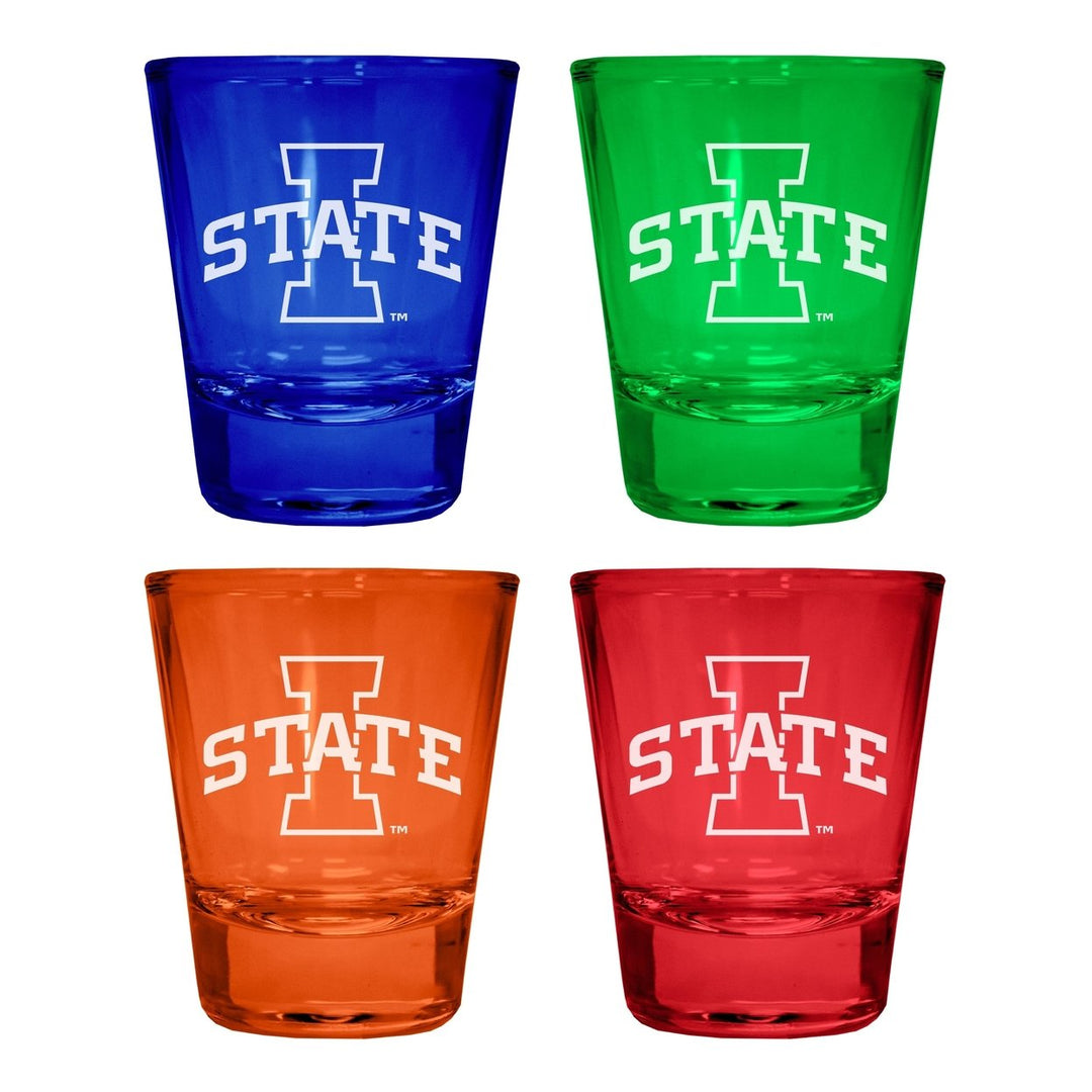 Iowa State Cyclones Engraved Full Color 2oz Shot Glass Officially Licensed Collegiate Product Image 1