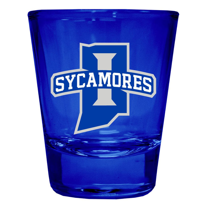 Indiana State University Full Color 2oz Shot Glass Officially Licensed Collegiate Product Image 1