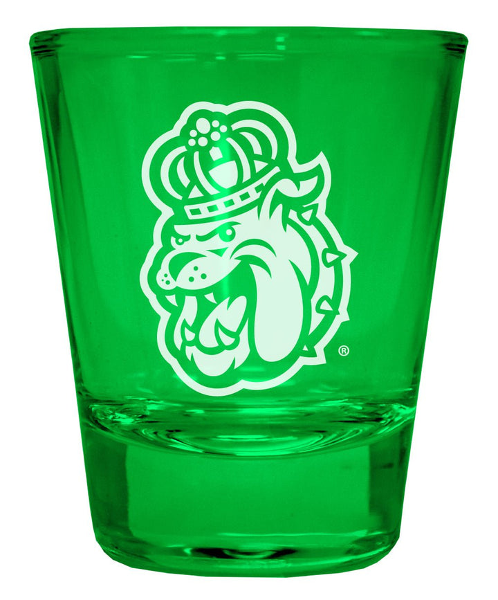 James Madison Dukes Engraved Full Color 2oz Shot Glass Officially Licensed Collegiate Product Image 1