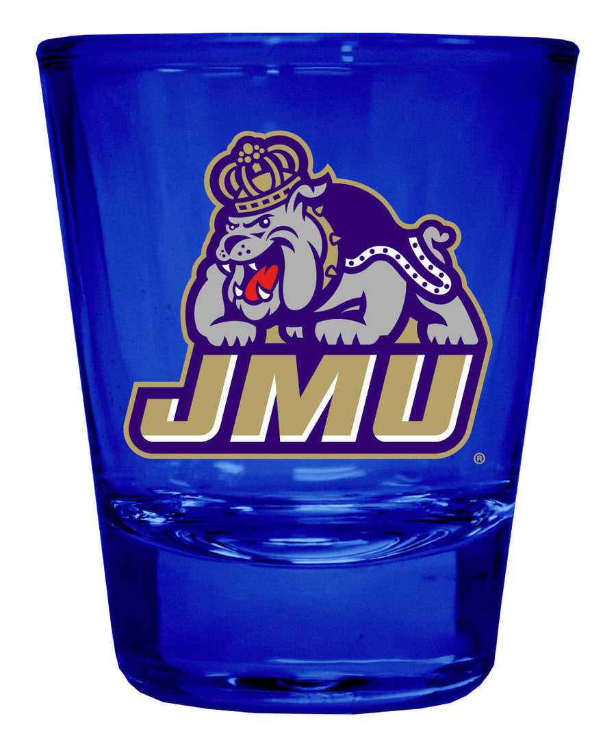 James Madison Dukes Full Color 2oz Shot Glass Officially Licensed Collegiate Product Image 1