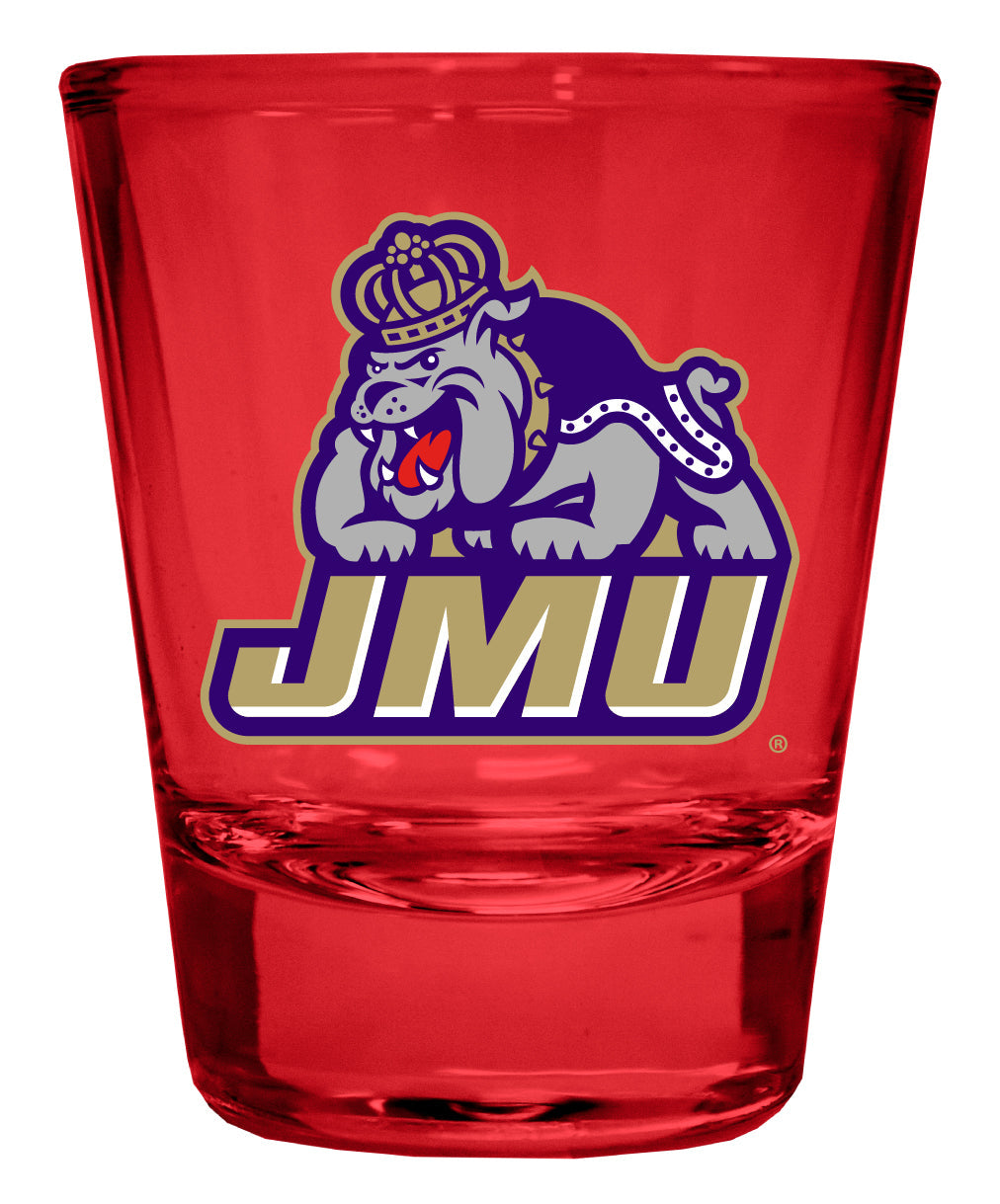 James Madison Dukes Full Color 2oz Shot Glass Officially Licensed Collegiate Product Image 2