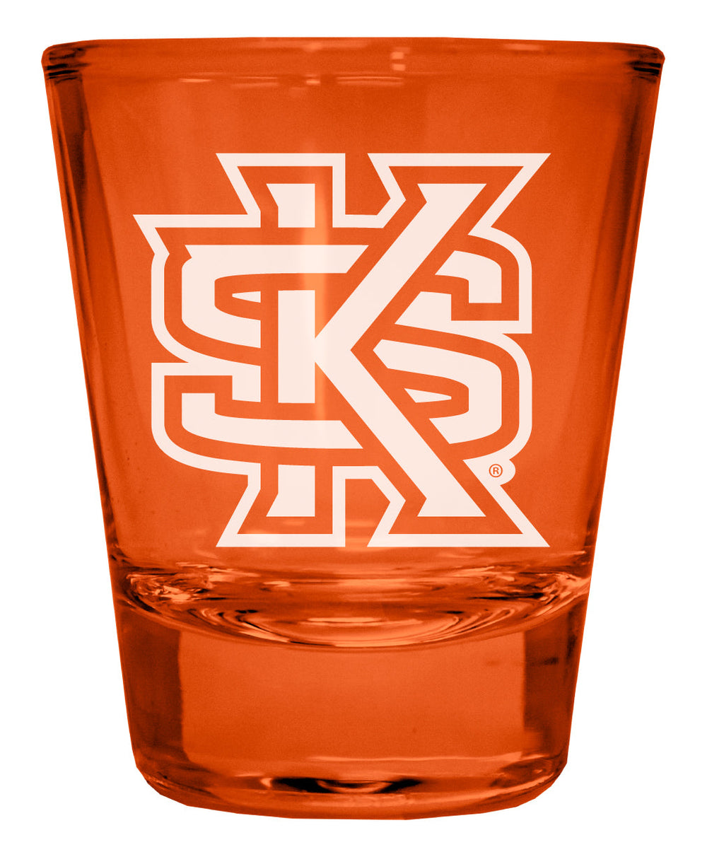 Kennesaw State University Engraved Full Color 2oz Shot Glass Officially Licensed Collegiate Product Image 2