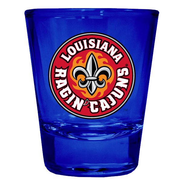 Louisiana at Lafayette Ragin Cajuns Full Color 2oz Shot Glass Officially Licensed Collegiate Product Image 3