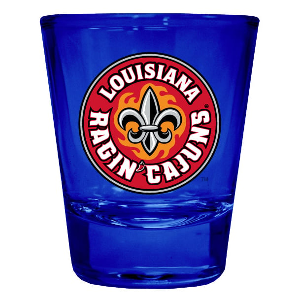 Louisiana at Lafayette Ragin Cajuns Full Color 2oz Shot Glass Officially Licensed Collegiate Product Image 1