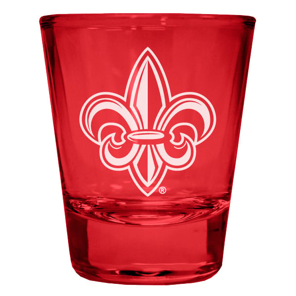 Louisiana at Lafayette Ragin Cajuns Engraved Full Color 2oz Shot Glass Officially Licensed Collegiate Product Image 1