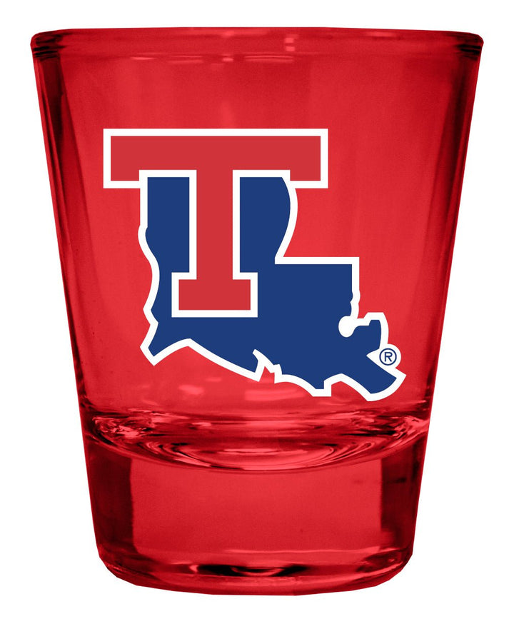 Louisiana Tech Bulldogs Full Color 2oz Shot Glass Officially Licensed Collegiate Product Image 1