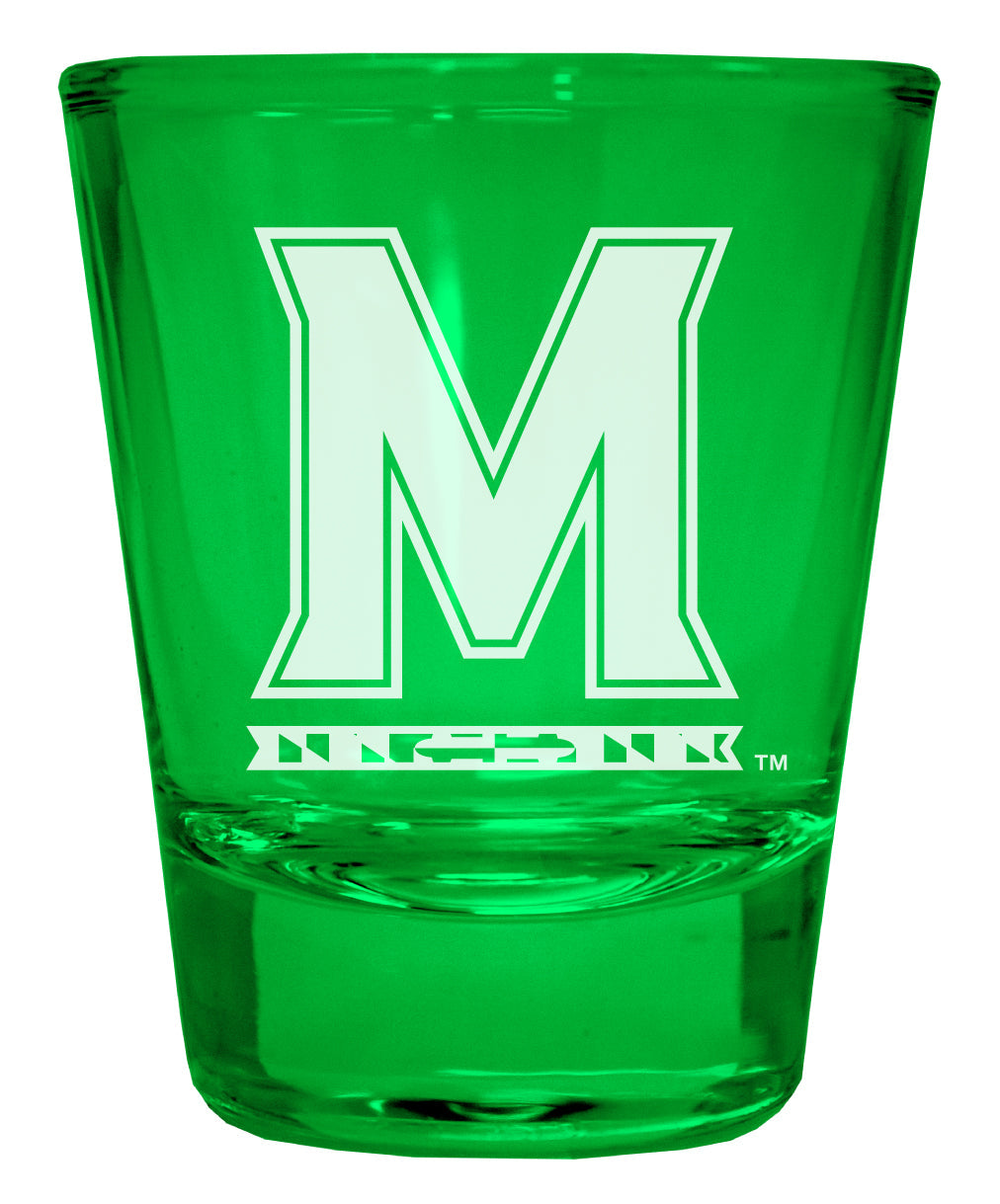 Maryland Terrapins Engraved Full Color 2oz Shot Glass Officially Licensed Collegiate Product Image 1