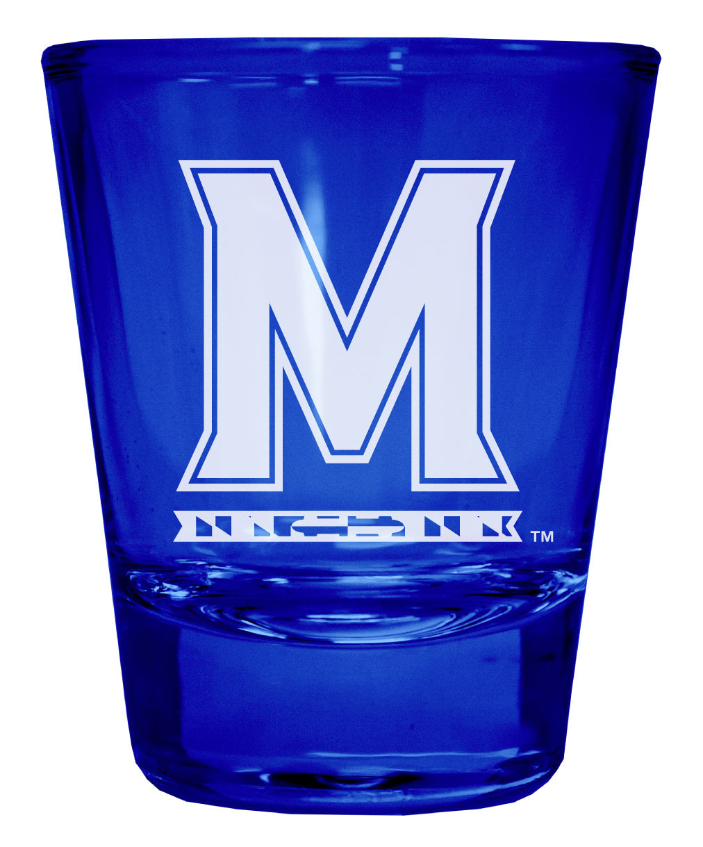 Maryland Terrapins Engraved Full Color 2oz Shot Glass Officially Licensed Collegiate Product Image 2