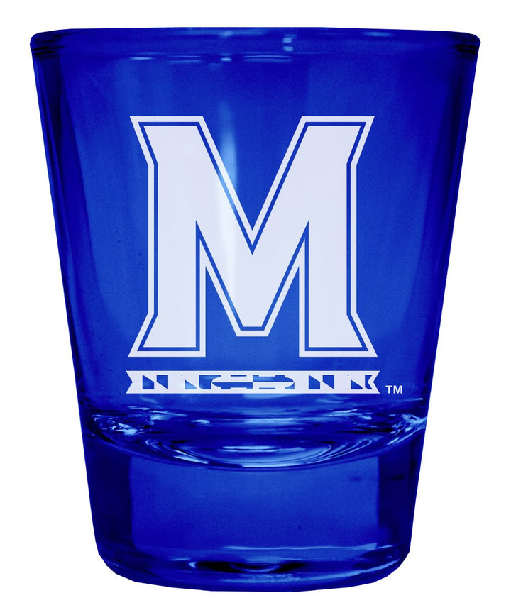 Maryland Terrapins Engraved Full Color 2oz Shot Glass Officially Licensed Collegiate Product Image 1