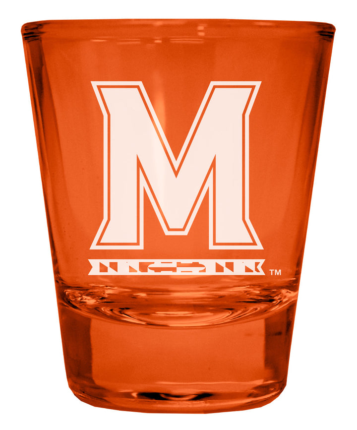 Maryland Terrapins Engraved Full Color 2oz Shot Glass Officially Licensed Collegiate Product Image 3