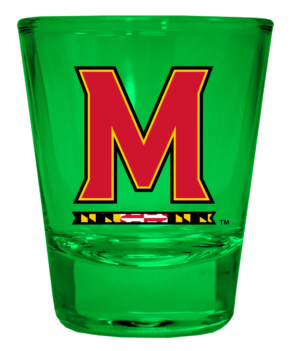 Maryland Terrapins Full Color 2oz Shot Glass Officially Licensed Collegiate Product Image 1