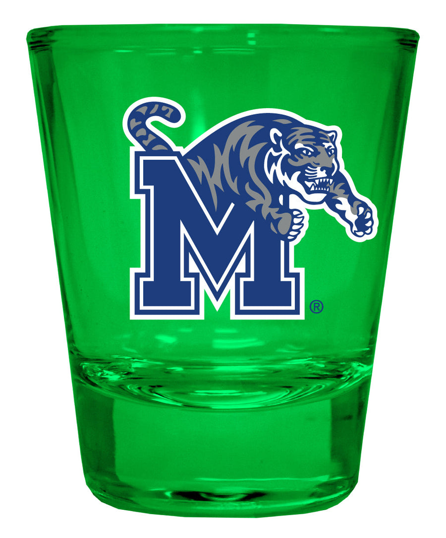 Memphis Tigers Full Color 2oz Shot Glass Officially Licensed Collegiate Product Image 1