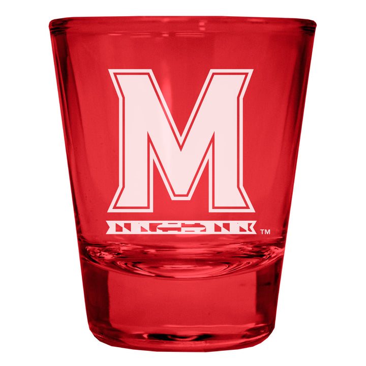 Maryland Terrapins Engraved Full Color 2oz Shot Glass Officially Licensed Collegiate Product Image 4