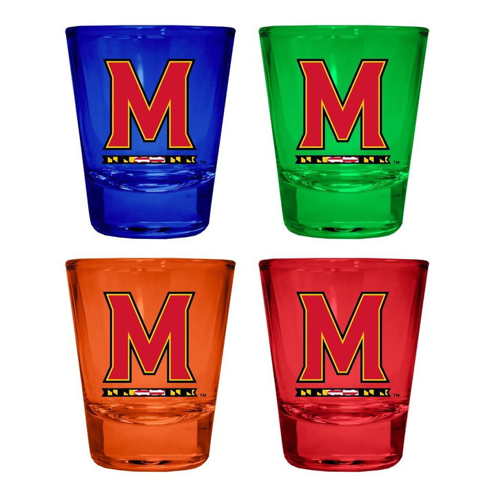 Maryland Terrapins Full Color 2oz Shot Glass Officially Licensed Collegiate Product Image 1