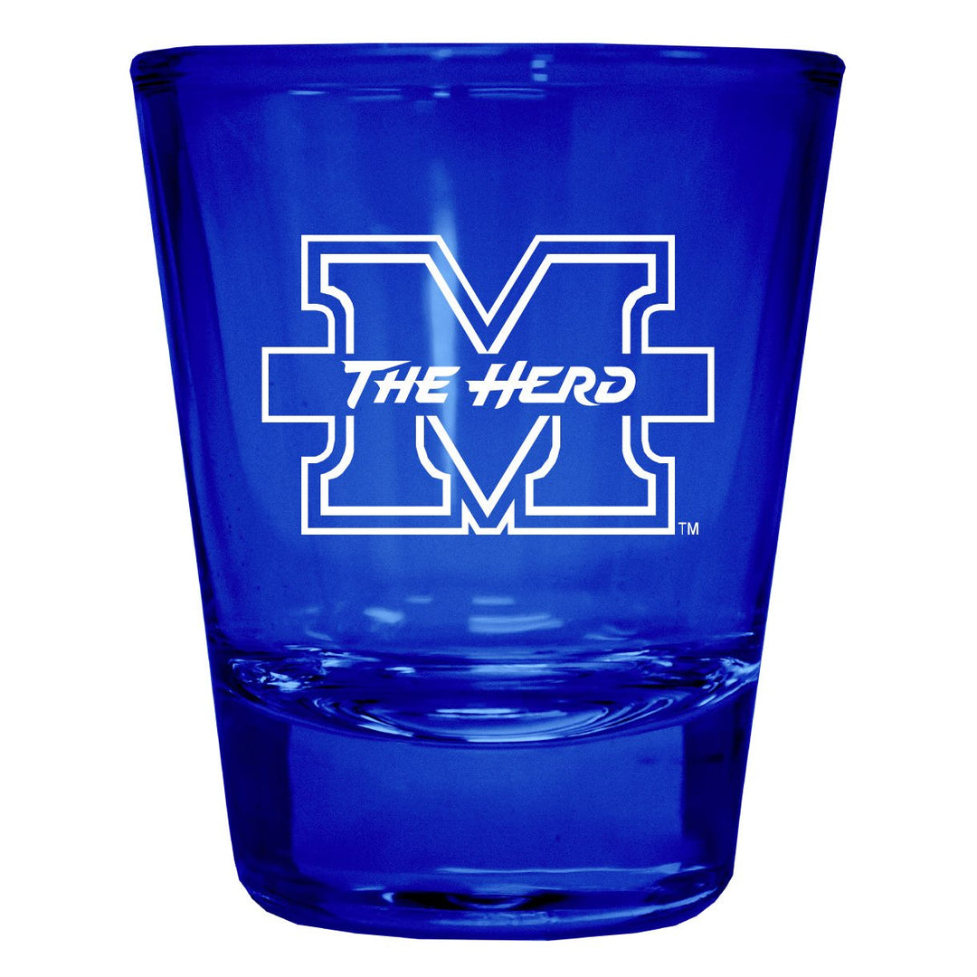 Marshall Thundering Herd Engraved Full Color 2oz Shot Glass Officially Licensed Collegiate Product Image 1