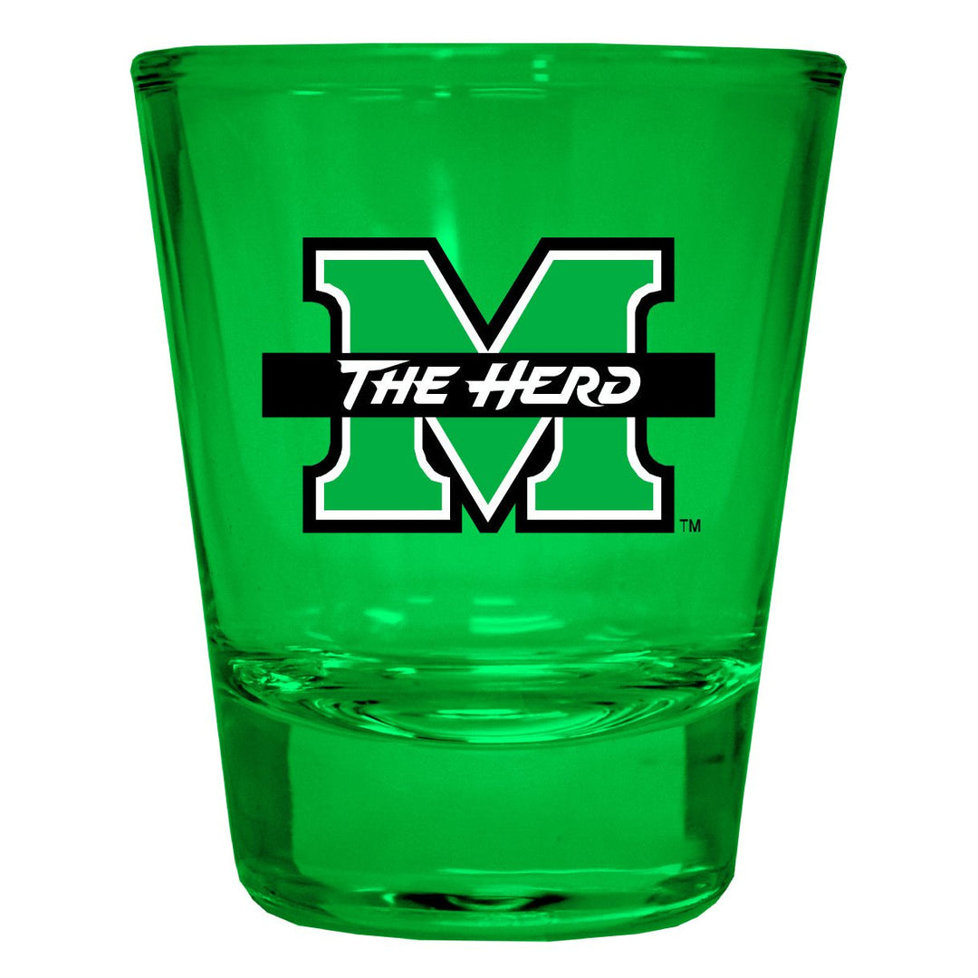 Marshall Thundering Herd Full Color 2oz Shot Glass Officially Licensed Collegiate Product Image 1