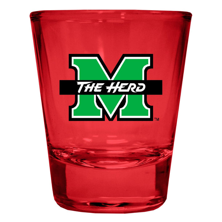 Marshall Thundering Herd Full Color 2oz Shot Glass Officially Licensed Collegiate Product Image 1