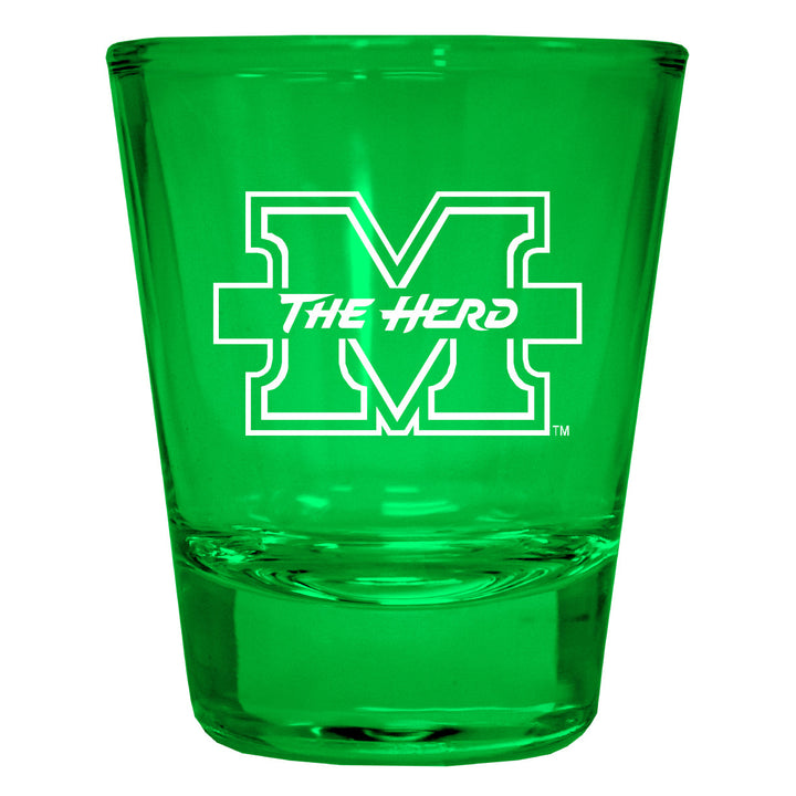 Marshall Thundering Herd Engraved Full Color 2oz Shot Glass Officially Licensed Collegiate Product Image 4