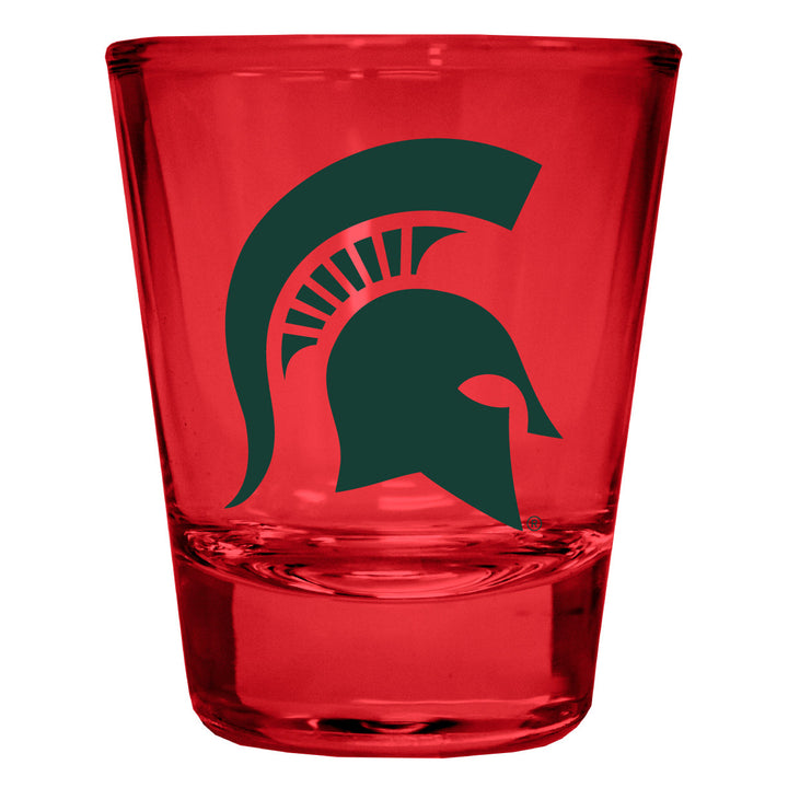 Michigan State Spartans Full Color 2oz Shot Glass Officially Licensed Collegiate Product Image 1