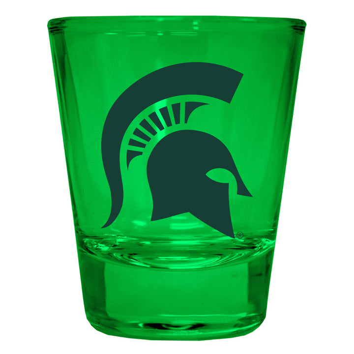 Michigan State Spartans Full Color 2oz Shot Glass Officially Licensed Collegiate Product Image 3