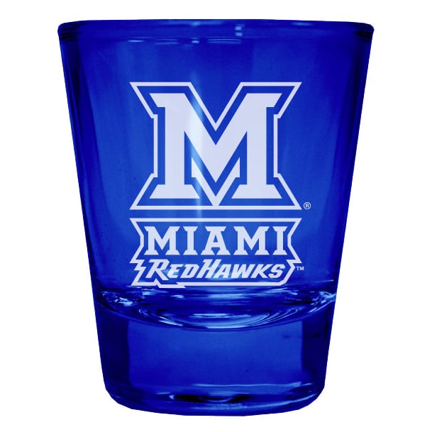 Miami University of Ohio Engraved Full Color 2oz Shot Glass Officially Licensed Collegiate Product Image 1