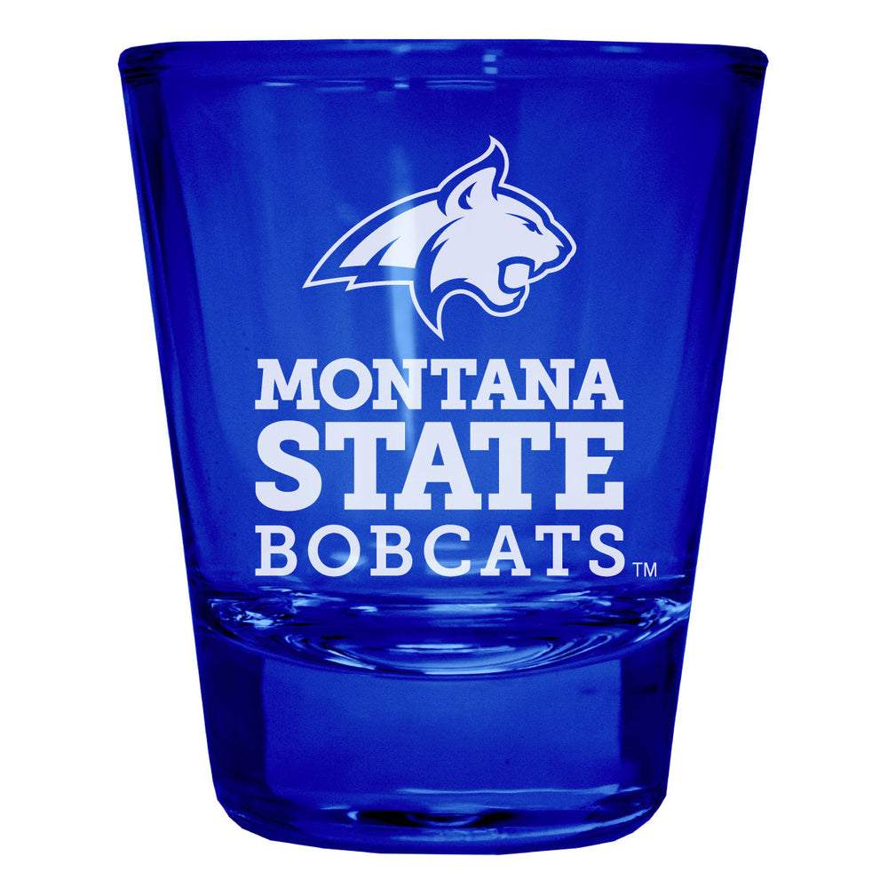 Montana State Bobcats Engraved Full Color 2oz Shot Glass Officially Licensed Collegiate Product Image 2